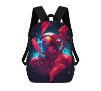 sinyumoney Zaino Scolastico Per Bambini Stampato in 3D Space Astronaut with Abstract Artwork Zaino Sportivo Per Ragazzi E Ragazze Zaino Alla Moda 17inch