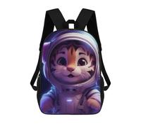 sinyumoney Zaino Scolastico Per Bambini Stampato in 3D Space Baby Tiger Zaino Per Bambini Ad Alta Capacità, Zaini Da Viaggio, Borse Per Libri, Zaino Scolastico Per Bambini 17inch