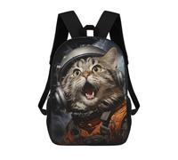 sinyumoney Zaino Scolastico Per Bambini Stampato in 3D Space Cat Borse Per Libri Borse Scolastiche Da Viaggio Ad Alta Capacità Per Bambini/studenti/adulti 17inch