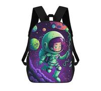 sinyumoney Zaino Scolastico Per Bambini Stampato in 3D Space Explorer Adventure Zaini Per Libri Zaini Casual Da Viaggio Zaini Da Giorno Di Grande Capacità Per Ragazzi 17inch