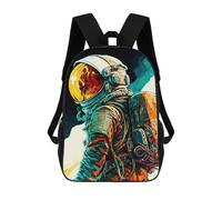 sinyumoney Zaino Scolastico Per Bambini Stampato in 3D Space Explorer Artwork Zaino Per Bambini Ad Alta Capacità, Zaini Da Viaggio, Borse Per Libri, Zaino Scolastico Per Bambini 17inch