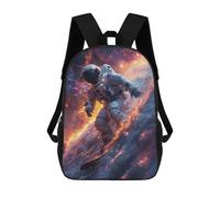 sinyumoney Zaino Scolastico Per Bambini Stampato in 3D Space Surfer Zaino Per Bambini Ad Alta Capacità, Zaini Da Viaggio, Borse Per Libri, Zaino Scolastico Per Bambini 17inch