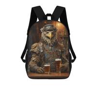 sinyumoney Zaino Scolastico Per Bambini Stampato in 3D Steampunk Beer Griffin Zaino Per Bambini Ad Alta Capacità, Zaini Da Viaggio, Borse Per Libri, Zaino Scolastico Per Bambini 17inch