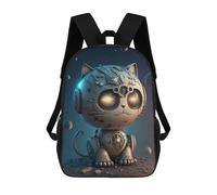 sinyumoney Zaino Scolastico Per Bambini Stampato in 3D Steampunk Cat in Space-2 Zaini Per Libri Zaini Casual Da Viaggio Zaini Da Giorno Di Grande Capacità Per Ragazzi 17inch