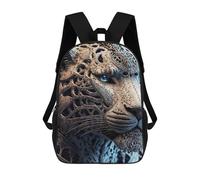 sinyumoney Zaino Scolastico Per Bambini Stampato in 3D Steampunk Leopard Sculpture Borse Per Libri Borse Scolastiche Da Viaggio Ad Alta Capacità Per Bambini/studenti/adulti 17inch