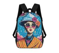 sinyumoney Zaino Scolastico Per Bambini Stampato in 3D Stylish Woman Borse Per Libri Borse Scolastiche Da Viaggio Ad Alta Capacità Per Bambini/studenti/adulti 17inch