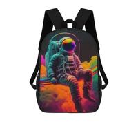 sinyumoney Zaino Scolastico Per Bambini Stampato in 3D Vibrant Astronaut Dreamscape Zaini Per Libri Zaini Casual Da Viaggio Zaini Da Giorno Di Grande Capacità Per Ragazzi 17inch