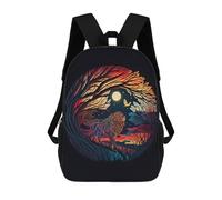 sinyumoney Zaino Scolastico Per Bambini Stampato in 3D Whispering Trees A Lion's Tale Zaino Per Bambini Ad Alta Capacità, Zaino Da Viaggio Alla Moda, Borsa Scolastica Per Bambini, Zaino Casual 17inch