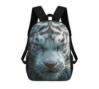 sinyumoney Zaino Scolastico Per Bambini Stampato in 3D White Tiger Close-Up Borse Per Libri Borse Scolastiche Da Viaggio Ad Alta Capacità Per Bambini/studenti/adulti 17inch