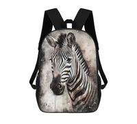 sinyumoney Zaino Scolastico Per Bambini Stampato in 3D Zebra Ink Art Zaino Per Bambini Ad Alta Capacità, Zaini Da Viaggio, Borse Per Libri, Zaino Scolastico Per Bambini 17inch