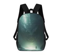 sinyumoney Zaino Scolastico Per Bambini Thalassophobia Underwater Monster Encounter Zaino Alla Moda Per Adolescenti Zaino Casual Per Ragazzi E Ragazze Zaino Stampato in 3D 17inch