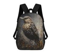 sinyumoney Zaino Scolastico Per Bambini Vulture Bird Amiable Zaino Scolastico Per Bambini Alla Moda Casual Zaini Da Viaggio Stampa 3D Divertenti E Fantastici Borse Per Libri 17inch