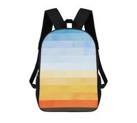 sinyumoney Zaino Scolastico Per Bambini Watercolor Landscape A4 Zaino Scolastico Per Bambini Alla Moda Casual Zaini Da Viaggio Stampa 3D Divertenti E Fantastici Borse Per Libri 17inch