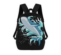 sinyumoney Zaino Scolastico Per Bambini Whale Shark Scuba Diving Zaino Scolastico Per Bambini Alla Moda Casual Zaini Da Viaggio Stampa 3D Divertenti E Fantastici Borse Per Libri 17inch