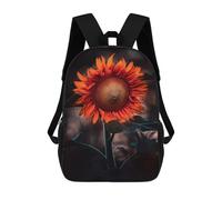 sinyumoney Zaino scolastico per bambini zaino da viaggio casual stampato 3D per ragazzi e ragazze, grande capacità, Leone Hair Day, 17"