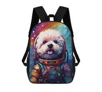 sinyumoney Zaino scolastico per bambini zaino da viaggio casual stampato 3D per ragazzi e ragazze, grande capacità, Stile-23, 17"