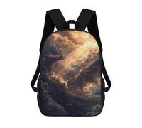 sinyumoney Zaino scolastico per ragazze Nine-Tailed Fox Spirit Zaino casual e leggero per ragazzi e ragazze, ideale per studenti universitari, Mythic Sky Sovereign, 17"