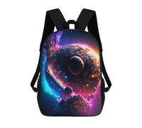 sinyumoney Zaino Scolastico Per Studenti Cosmic Planet Collision Zaino Scolastico Per Bambini Stampato in 3D Zaini Da Viaggio Alla Moda Borsa Scolastica Per Ragazzi 17inch