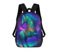sinyumoney Zaino Scolastico Per Studenti Enchanted Unicorn Sky Zaino Scolastico Per Bambini Stampato in 3D Zaini Da Viaggio Alla Moda Borsa Scolastica Per Ragazzi 17inch
