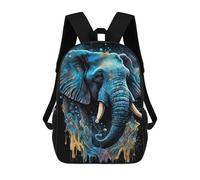 sinyumoney Zaino Scolastico Per Studenti Galactic Elephant Majesty -2 Zaino Scolastico Per Bambini Stampato in 3D Zaini Da Viaggio Alla Moda Borsa Scolastica Per Ragazzi 17inch
