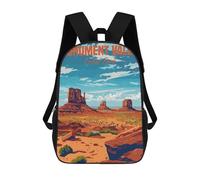 sinyumoney Zaino Scolastico Per Studenti Monument Valley Tribal Park Zaino Scolastico Per Bambini Stampato in 3D Zaini Da Viaggio Alla Moda Borsa Scolastica Per Ragazzi 17inch