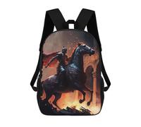 sinyumoney Zaino scolastico Silhouette of A Deer Borsa per libri per ragazzi e ragazze, borsa da scuola, borsa per studenti, borsa da viaggio per affari, borsa da lavoro, Cavalry In War, 17"