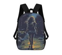 sinyumoney Zaino scolastico Silhouette of A Deer Borsa per libri per ragazzi e ragazze, borsa da scuola, borsa per studenti, borsa da viaggio per affari, borsa da lavoro, Leaving, 17"