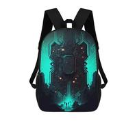 sinyumoney Zaino scolastico Silhouette of A Deer Borsa per libri per ragazzi e ragazze, borsa da scuola, borsa per studenti, borsa da viaggio per affari, borsa da lavoro, Necropolis City, 17"
