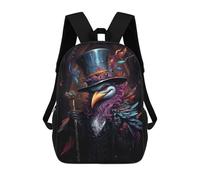 sinyumoney Zaino scolastico Silhouette of A Deer Borsa per libri per ragazzi e ragazze, borsa da scuola, borsa per studenti, borsa da viaggio per affari, borsa da lavoro, Monster, 17"
