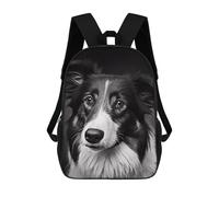 sinyumoney Zaino scolastico Silhouette of A Deer Borsa per libri per ragazzi e ragazze, borsa da scuola, borsa per studenti, borsa da viaggio per affari, borsa da lavoro, Cane nero, 17"