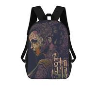 sinyumoney Zaino scolastico Silhouette of A Deer Borsa per libri per ragazzi e ragazze, borsa da scuola, borsa per studenti, borsa da viaggio per affari, borsa da lavoro, New Era Of Beauty, 17"