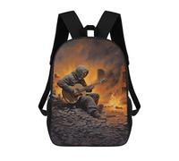 sinyumoney Zaino scolastico Silhouette of A Deer Borsa per libri per ragazzi e ragazze, borsa da scuola, borsa per studenti, borsa da viaggio per affari, borsa da lavoro, Musicista, 17"