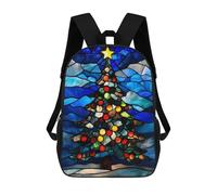 sinyumoney Zaino Scolastico Stained Glass Christmas Tree Zaino Per Ragazzi E Ragazze Borsa Per La Scuola Università Borsa Da Viaggio Borsa Da Lavoro 17inch