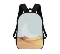 sinyumoney Zaino scolastico stampato 3D per bambini minimalista floreale 45 zaino scolastico per bambini, borsa da viaggio, borsa per libri alla moda, grande capienza, Watercolor Landscape 11, 17"