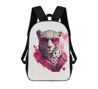 sinyumoney Zaino scolastico stampato 3D per bambini, stile alla moda, per ragazzi, studenti delle scuole elementari e college, Gangster Jaguar Funny, 17"