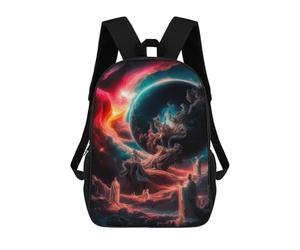 sinyumoney Zaino scolastico stampato 3D per bambini, zaino per bambini e ragazze, borsa da scuola per bambini, Heavenly Santi, 17"