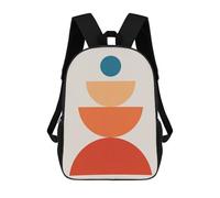 sinyumoney Zaino scolastico stampato 3D per ragazzi e ragazze, stile casual e alla moda, ideale per la scuola o i viaggi., Minimalist Lines 29, 17"