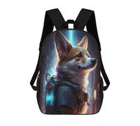 sinyumoney Zaino scolastico stampato 3D per ragazzi e ragazze. Zaini per ragazzi e ragazze. Zaino scuola per bambini., Corgi Dog 2, 17"