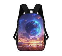 sinyumoney Zaino Scolastico Stampato in 3D Anime Fantasy Landscape Zaino Per Bambini, Borsa Per Libri, Zainetti Carini, Impermeabile, Alla Moda, Casual, Per Bambini 17inch