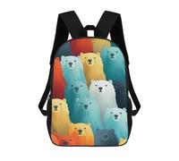 sinyumoney Zaino Scolastico Stampato in 3D Arctic Polar Bears, Borse Per Libri 17inch, Zaini Alla Moda, Zaini Di Grande Capacità, Zaini Da Viaggio Per Bambini