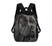 sinyumoney Zaino Scolastico Stampato in 3D Cane Corso Drawing Dog Zaino Per Bambini, Borsa Per Libri, Zainetti Carini, Impermeabile, Alla Moda, Casual, Per Bambini 17inch
