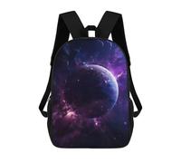 sinyumoney Zaino Scolastico Stampato in 3D Earth Collision Zaino Per Bambini, Borsa Per Libri, Zainetti Carini, Impermeabile, Alla Moda, Casual, Per Bambini 17inch