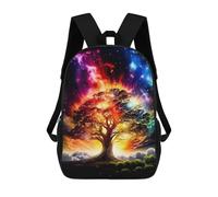 sinyumoney Zaino Scolastico Stampato in 3D Galactic Tree of Life -7 Zaino Per Bambini, Borsa Per Libri, Zainetti Carini, Impermeabile, Alla Moda, Casual, Per Bambini 17inch