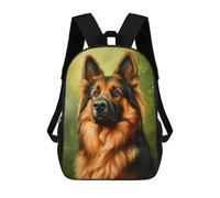 sinyumoney Zaino Scolastico Stampato in 3D German Shepherd Portrait, Borse Per Libri 17inch, Zaini Alla Moda, Zaini Di Grande Capacità, Zaini Da Viaggio Per Bambini