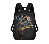sinyumoney Zaino Scolastico Stampato in 3D Giraffe in Space-7 Zaino Per Bambini, Borsa Per Libri, Zainetti Carini, Impermeabile, Alla Moda, Casual, Per Bambini 17inch