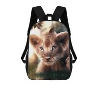 sinyumoney Zaino Scolastico Stampato in 3D Lion Cub And Butterfly Zaino Per Bambini, Borsa Per Libri, Zainetti Carini, Impermeabile, Alla Moda, Casual, Per Bambini 17inch