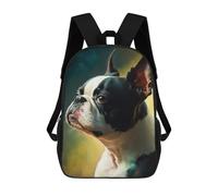 sinyumoney Zaino Scolastico Stampato in 3D Paint Expression Dog Zaino Per Bambini, Borsa Per Libri, Zainetti Carini, Impermeabile, Alla Moda, Casual, Per Bambini 17inch
