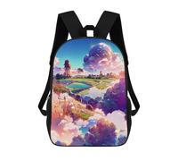 sinyumoney Zaino Scolastico Stampato in 3D Pastel Cloudscape Fantasy Zaino Per Bambini, Borsa Per Libri, Zainetti Carini, Impermeabile, Alla Moda, Casual, Per Bambini 17inch