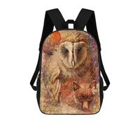 sinyumoney Zaino scolastico stampato in 3D per bambini Beagle Dog Zaino scolastico per bambini, borsa da viaggio, borsa per libri alla moda, grande capienza, Parchment, 17"