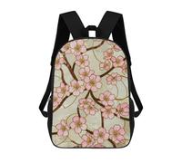 sinyumoney Zaino Scolastico Stampato in 3D Per Bambini Cherry Blossom Stained Glass Pattern Zaini Per Bambini 17inch Per Ragazzi E Ragazze Borse Per Libri Borsa Scolastica Per Bambini